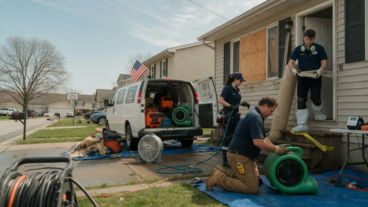 Water Damage Restoration in Hanover, IL near me